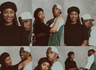 Priscilla Ojo, Juma Jux Mark First Wedding Anniversary with Poetic Justice–Inspired Photos