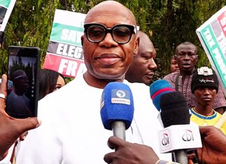 Amaechi Joins Abuja Protest Against Senate’s Rejection of Electronic Transmission of Results