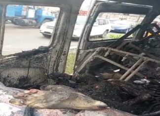 Two Burnt to Death in Lagos Minibus Crash, LASTMA Rescues Eight