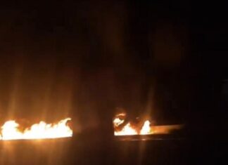 Petrol Tanker Explodes After Overturning in Ikeja, Emergency Teams Rush to Scene