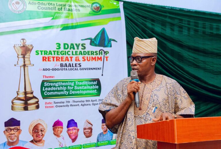 Ado-Odo/Ota LG Chairman Delivers Goodwill Message as Ogun Deputy Governor Declares Baales’ 3-Day Retreat Open