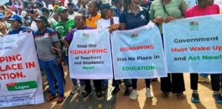 NUT Holds Solidarity Rally in Lagos Over Abduction of Oyo Teachers and Schoolchildren