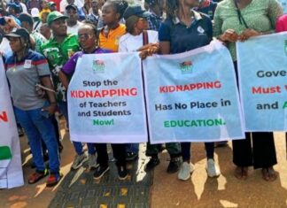 NUT Holds Solidarity Rally in Lagos Over Abduction of Oyo Teachers and Schoolchildren