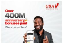 UBA Rewards Customers with Over ₦400 Million in Account Anniversary Giveaway