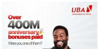 UBA Rewards Customers with Over ₦400 Million in Account Anniversary Giveaway