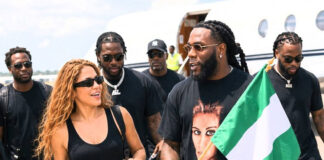 Burna Boy Shares Heartwarming Reunion With Shakira Before World Cup Final Performance