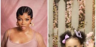 Toke Makinwa Introduces Daughter Yakira to the World, Celebrates Milestone Birthday
