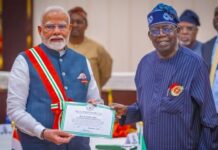 India Seeks Nigeria’s Bigger Role as Modi Invites Tinubu to BRICS Summit