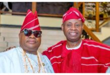 Adeleke Kneels Before Brother as He Receives Prayers After Re-election