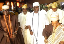 Photos: Olota Installs Prince Adedapo Adekunle, Wife as Aare and Yeye Aare Bobaseto of Ottaland Olota Honours Prince Adedapo Adekunle And Chief (Mrs.) Yewande Adekunle With Chieftaincy Titles