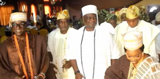 Photos: Olota Installs Prince Adedapo Adekunle, Wife as Aare and Yeye Aare Bobaseto of Ottaland Olota Honours Prince Adedapo Adekunle And Chief (Mrs.) Yewande Adekunle With Chieftaincy Titles