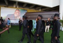 Tears and Tributes Flow as Olu Jacobs Is Buried in Lagos After Night of Honour