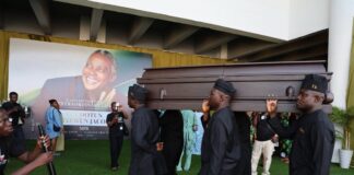Tears and Tributes Flow as Olu Jacobs Is Buried in Lagos After Night of Honour